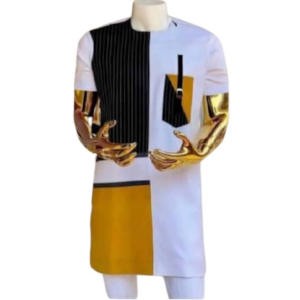 Tunique Homme - Habit deux-ton - Manches Cortes