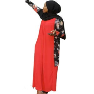 Robe longue moulante - manches bretelles