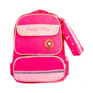 Sac d'écolier HAPPY BABY - 3 poches aves trousse