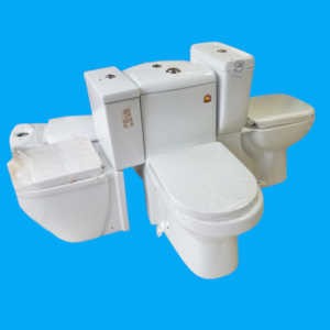 WC anglais double poussoirs - WC complet