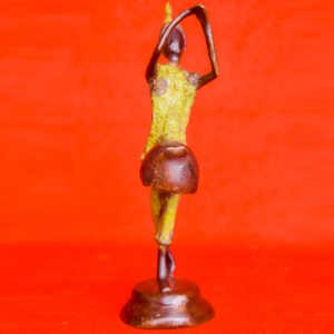 Abstrait joueur de Bendré - en bronze - 15 cm de hauteur