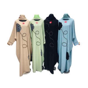 Abaya pour femme musulmane - Modèle ample à manches longues