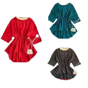 T-shirts à col rond - Avec corde - manches courtes