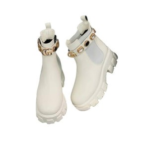 Boittines femme avec pochette - Cuir avec lacets