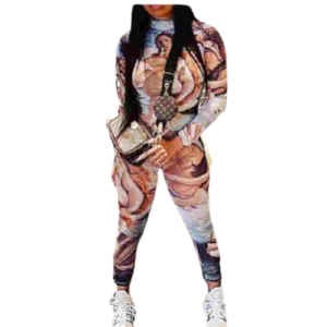 Ensemble imprimé - Deux pièces - Manches longues