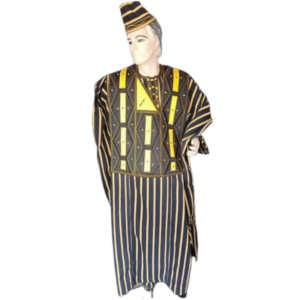 Ensemble Faso Dan Fani - Trois pièces - Manches longues - Motif 1