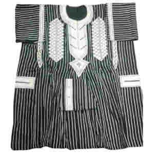 Ensemble Faso Dan Fani - Deux Pièces - Manches 3/4 avec chapeau - Modèle 4