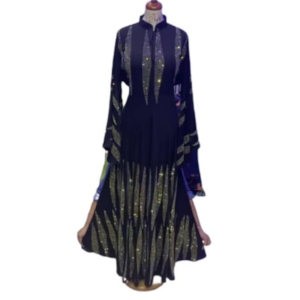 Abaya imprimé pour Femme musulmane - Modèle 3