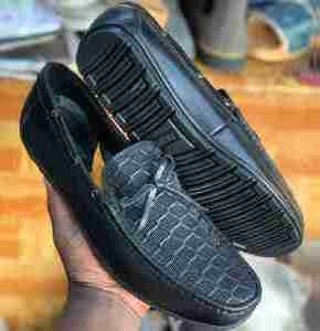 Mocassin en cuir ciré K.N Weston avec lacet