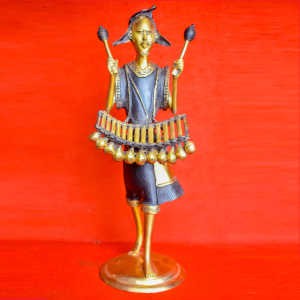 Balafongiste - en bronze_40 cm de hauteur