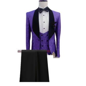 Smoking pour homme à revers noir