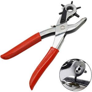 Pince à poinçonner rotative -  poinçons multi-taille portable